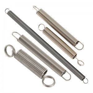 Custom steel extension springs with required different loops