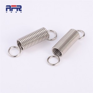 Custom steel extension springs with required different loops