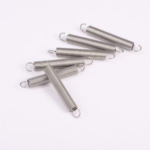 Custom steel extension springs with required different loops