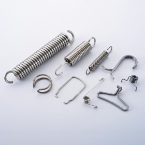 Custom steel extension springs with required different loops